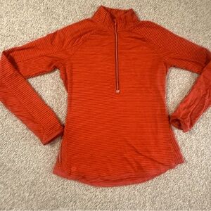 Athleta Red Quarter-Zip Jacket